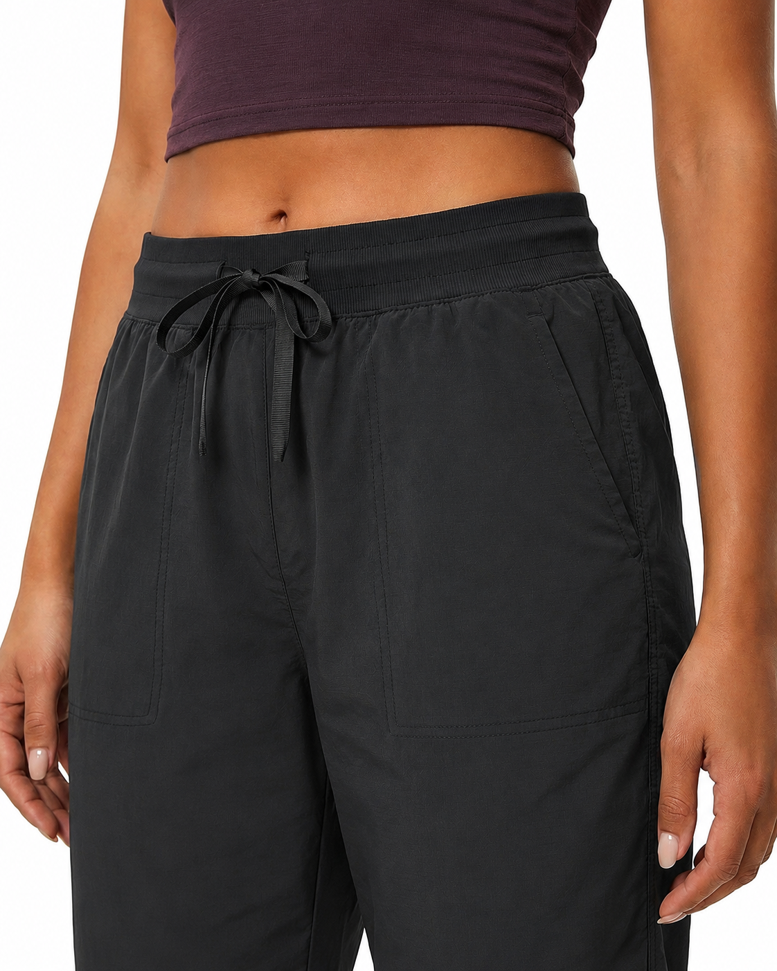 Tall Women's Quick Dry Ruched Hiking Joggers with Pockets