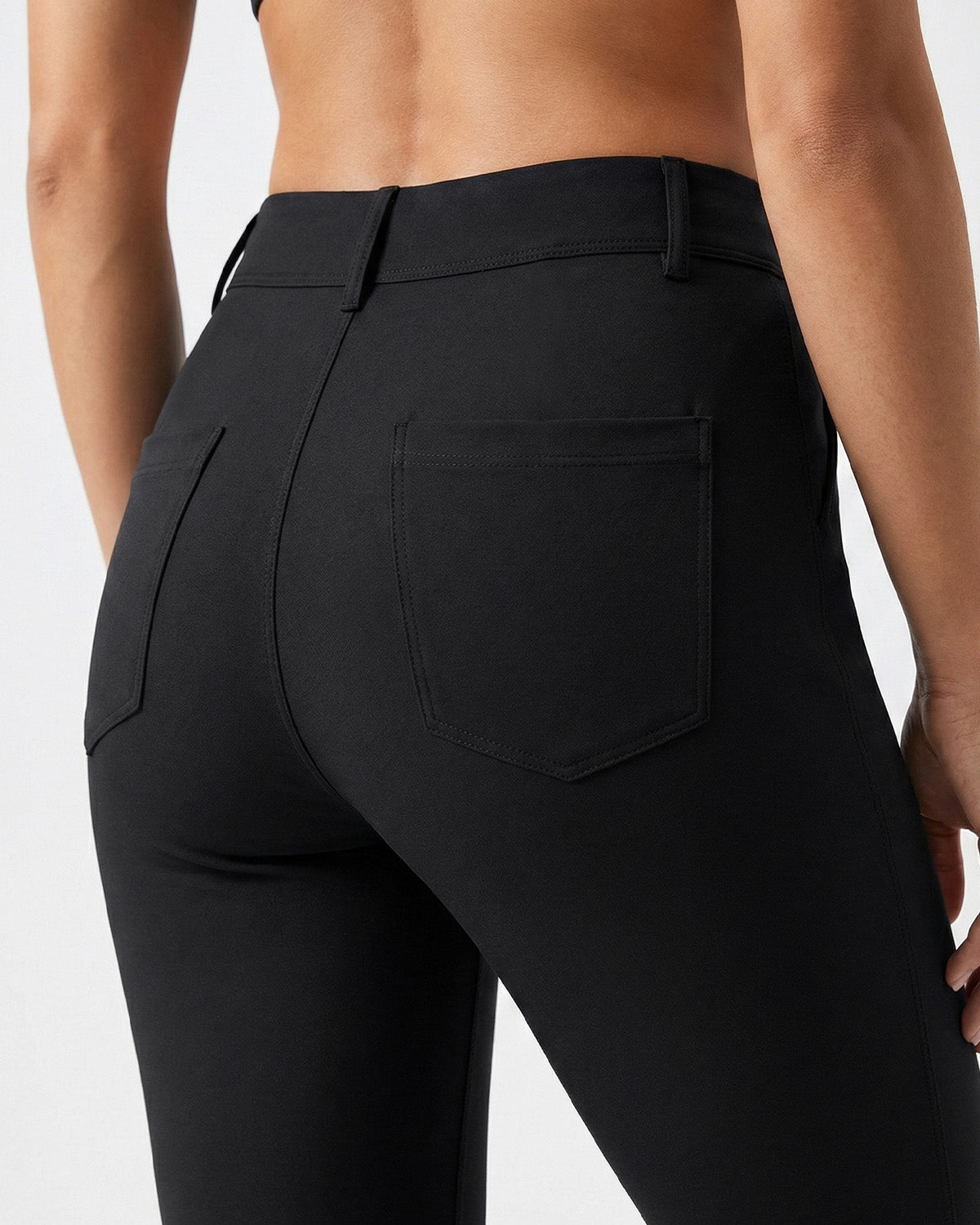 Tall Women's Stretch Slim Straight Dress Pants