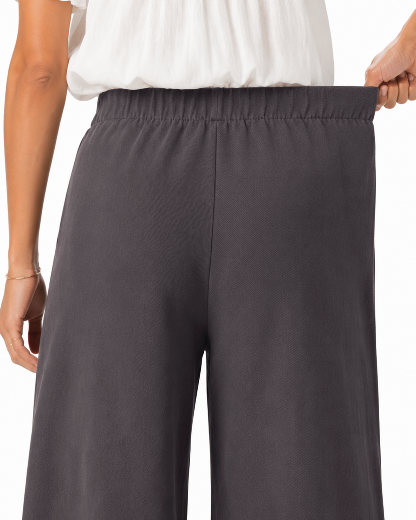 Tall Women's Cotton Stretch Barrel Leg Pants