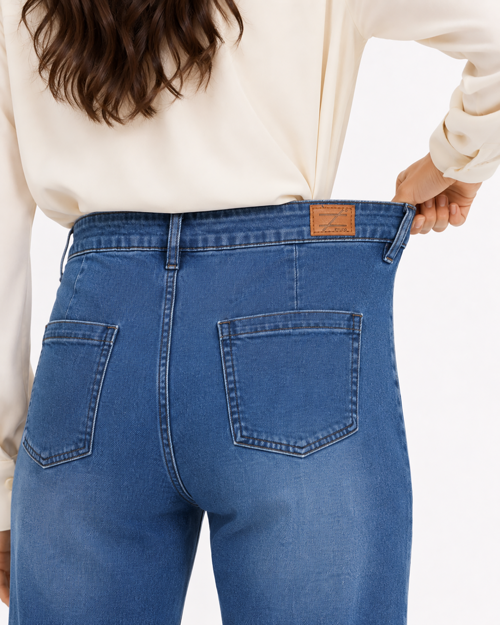 Tall Women's High Waist Wide Leg Jeans 32/34 Inseam