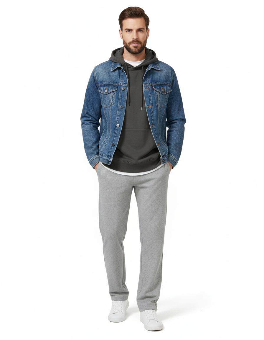 Tall Men's Sweatpants 34"/36" Inseam Straight Leg with Pockets