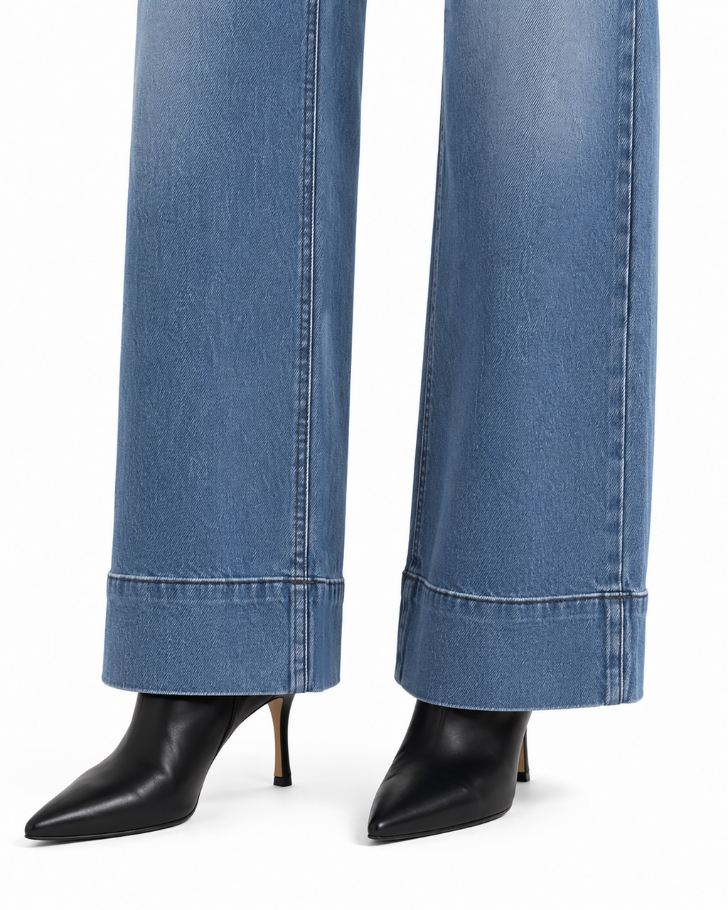 Tall Women's High Waist Wide Leg Jeans 32/34 Inseam