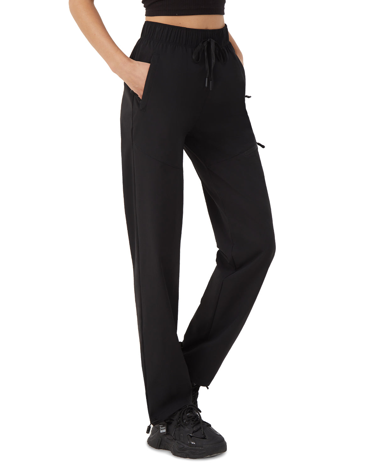 Tall Women's Quick Dry Hiking Pants with Zipper Pockets