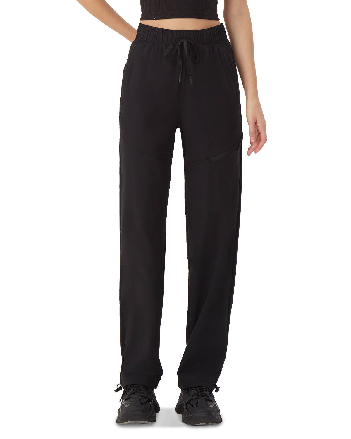 Tall Women's Quick Dry Hiking Pants with Zipper Pockets
