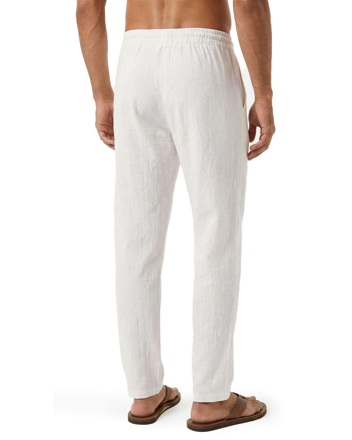 Tall Men's Linen Pants Straight Leg Relaxed Fit