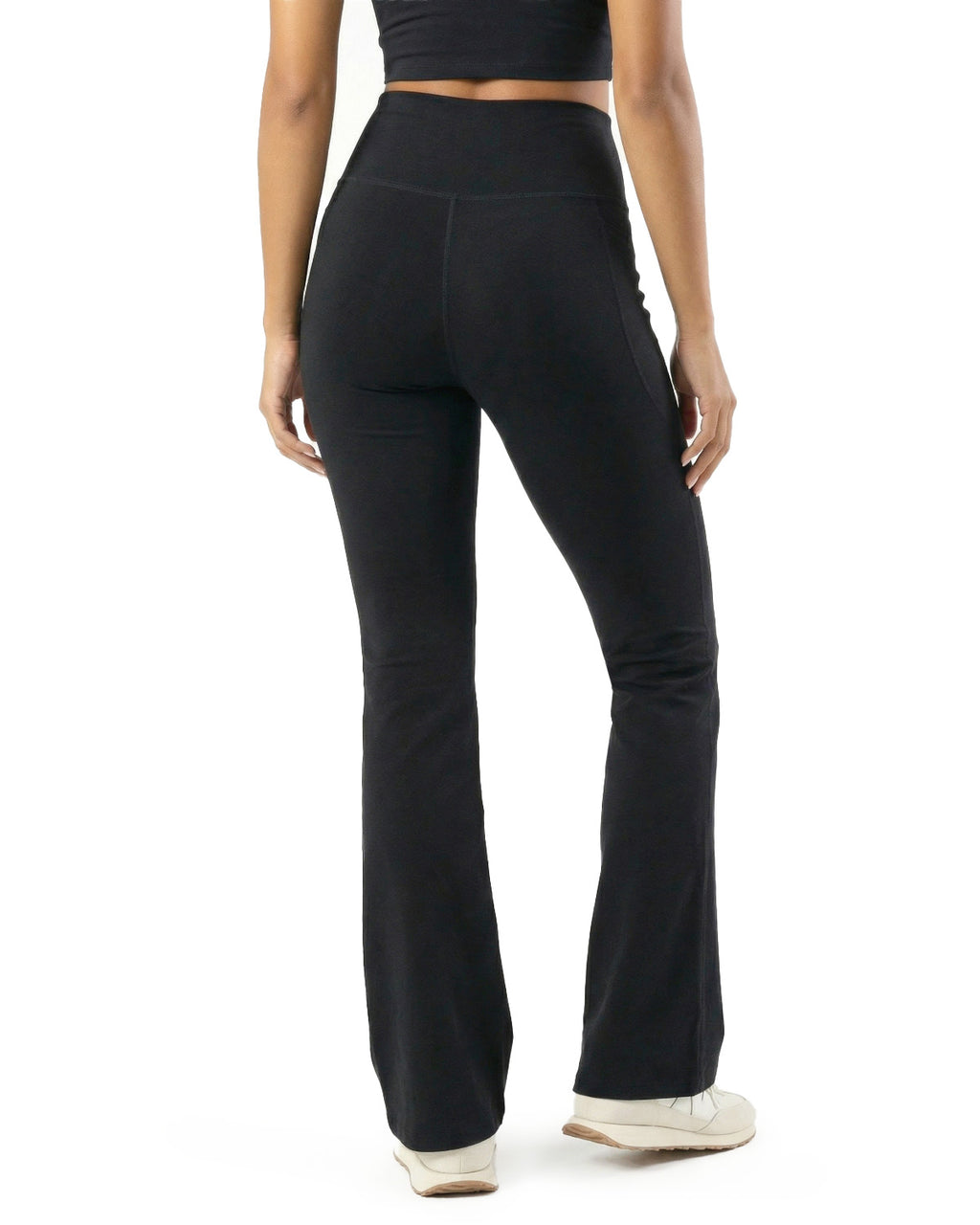 Tall Women's Cotton Flare Leggings with Side Pocket