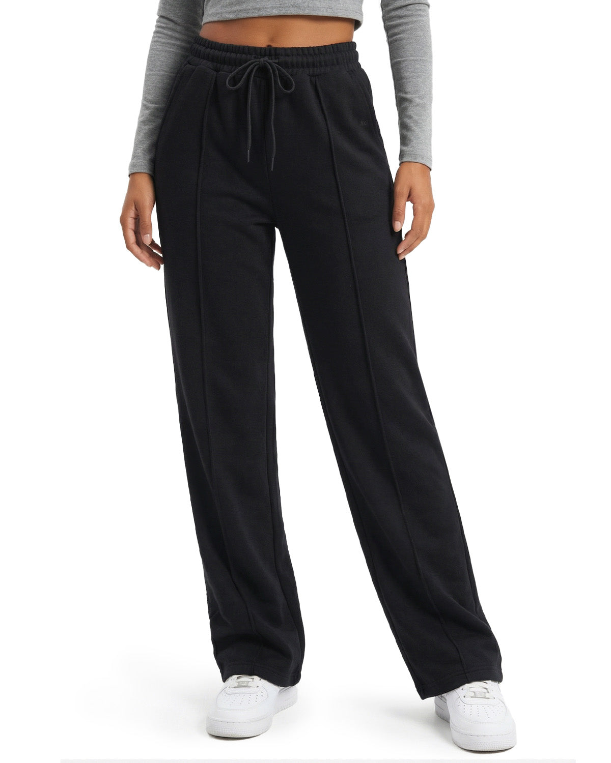 Tall Women's Wide Leg Sweatpants with Front Seam