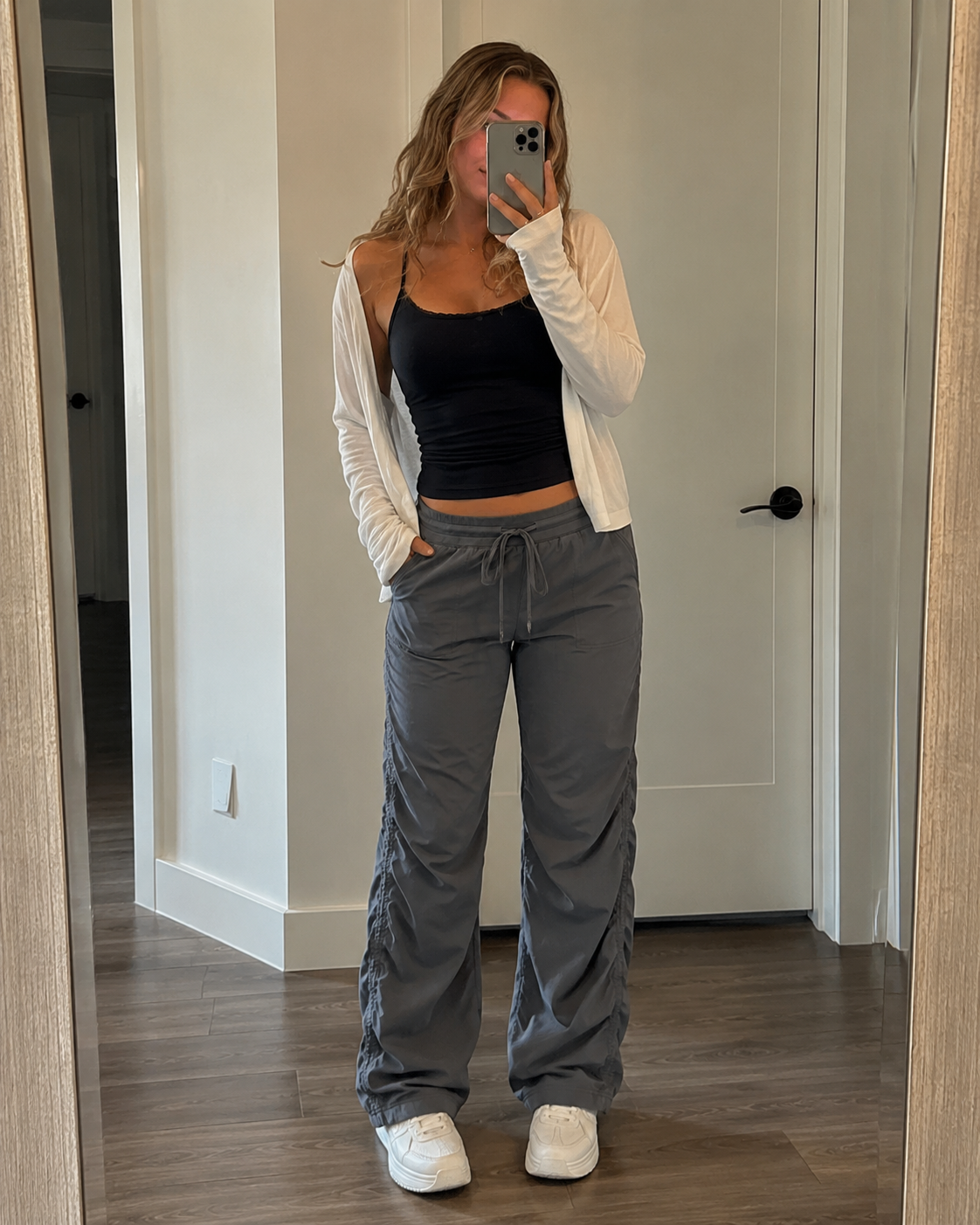 Tall Women's Quick Dry Ruched Hiking Joggers with Pockets