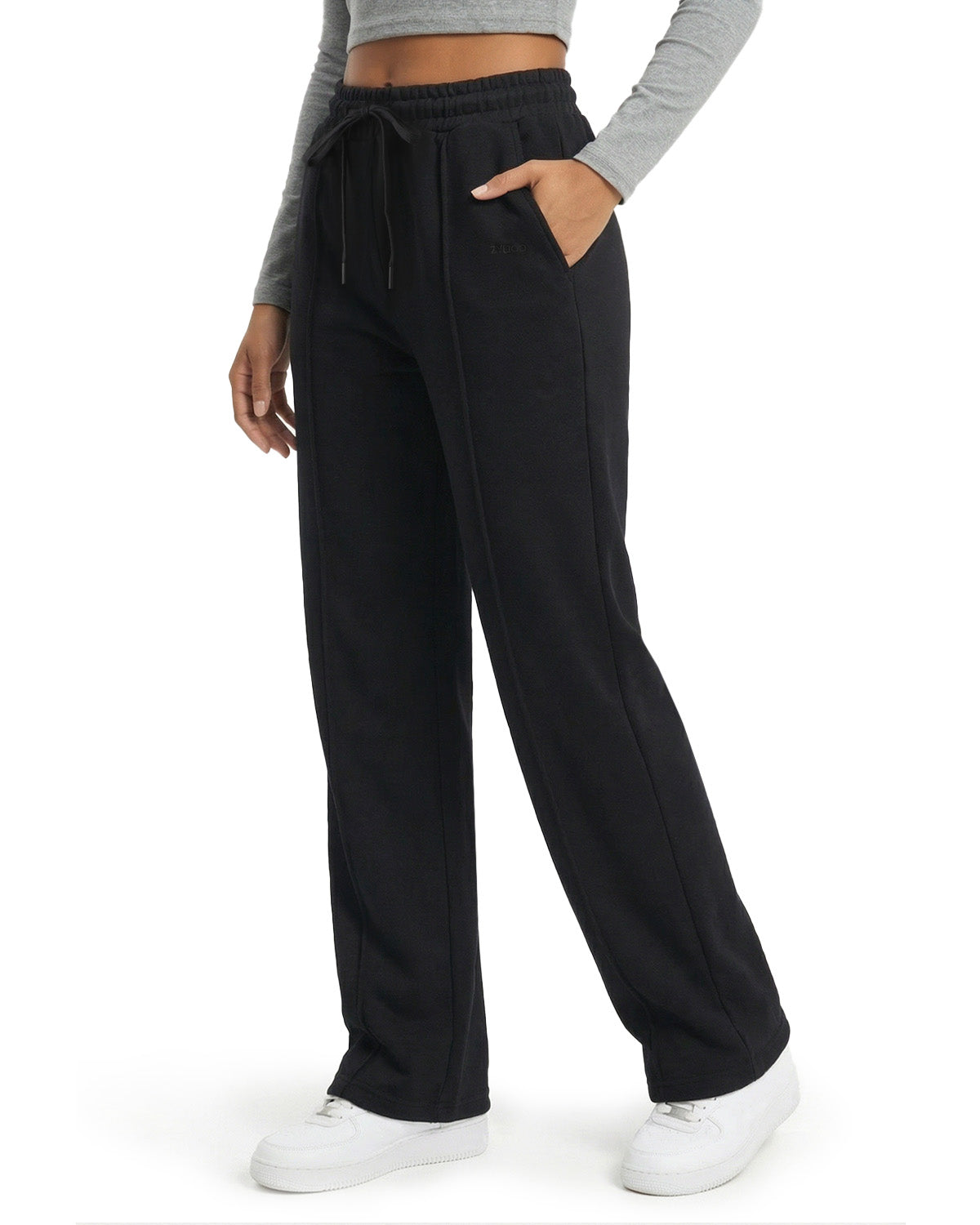 Tall Women's Wide Leg Sweatpants with Front Seam