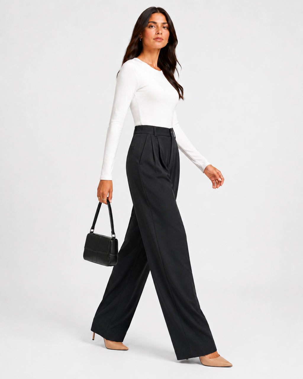 Zylioo Tall Women’s Wide Leg Dress Pants with Pockets
