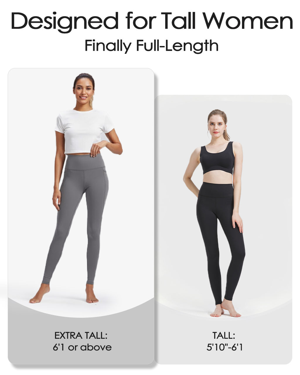 Tall Women's Sculpting Leggings with Side Pockets