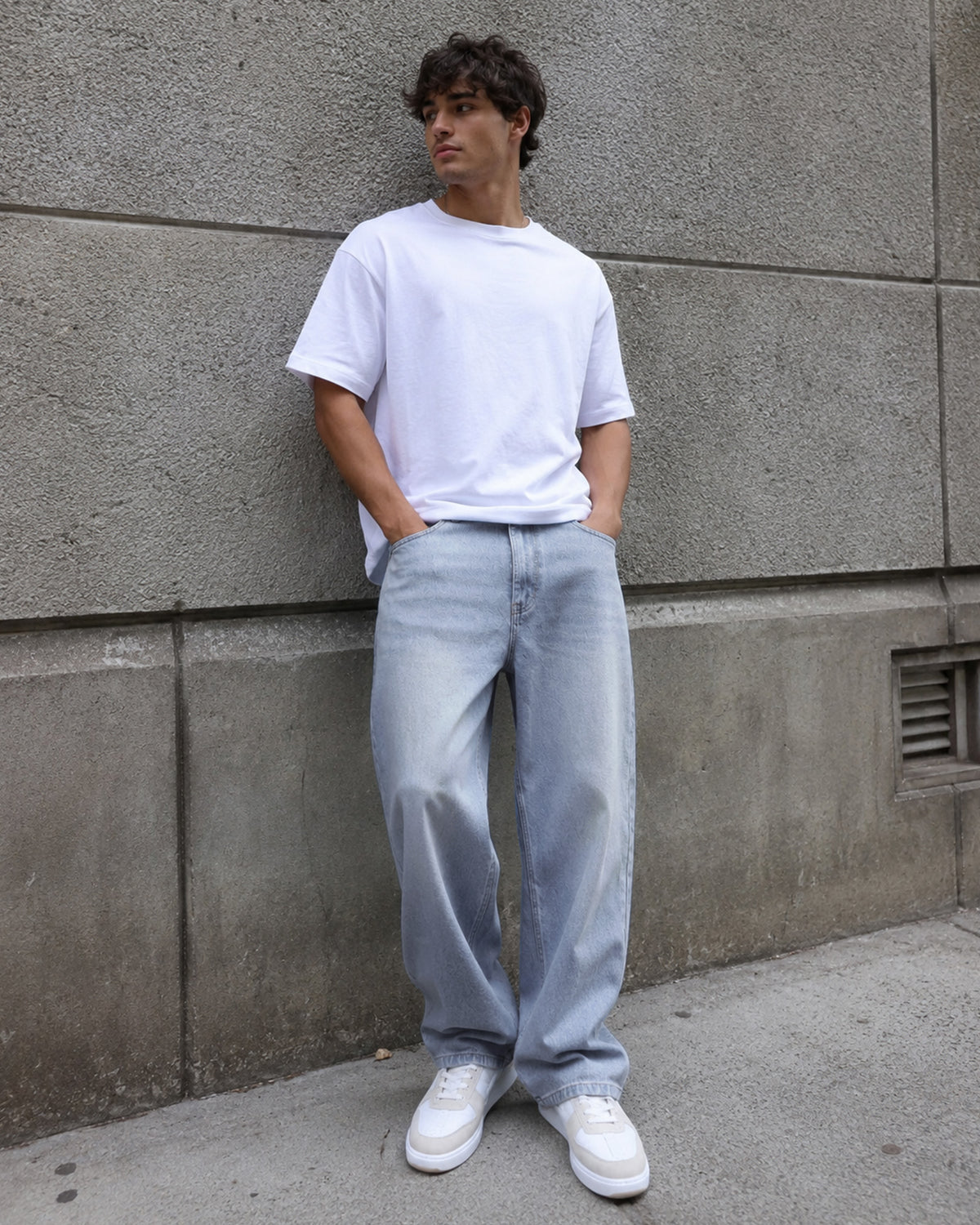 Tall Men's Baggy Jeans 33/35 Inseam Loose Fit Denim