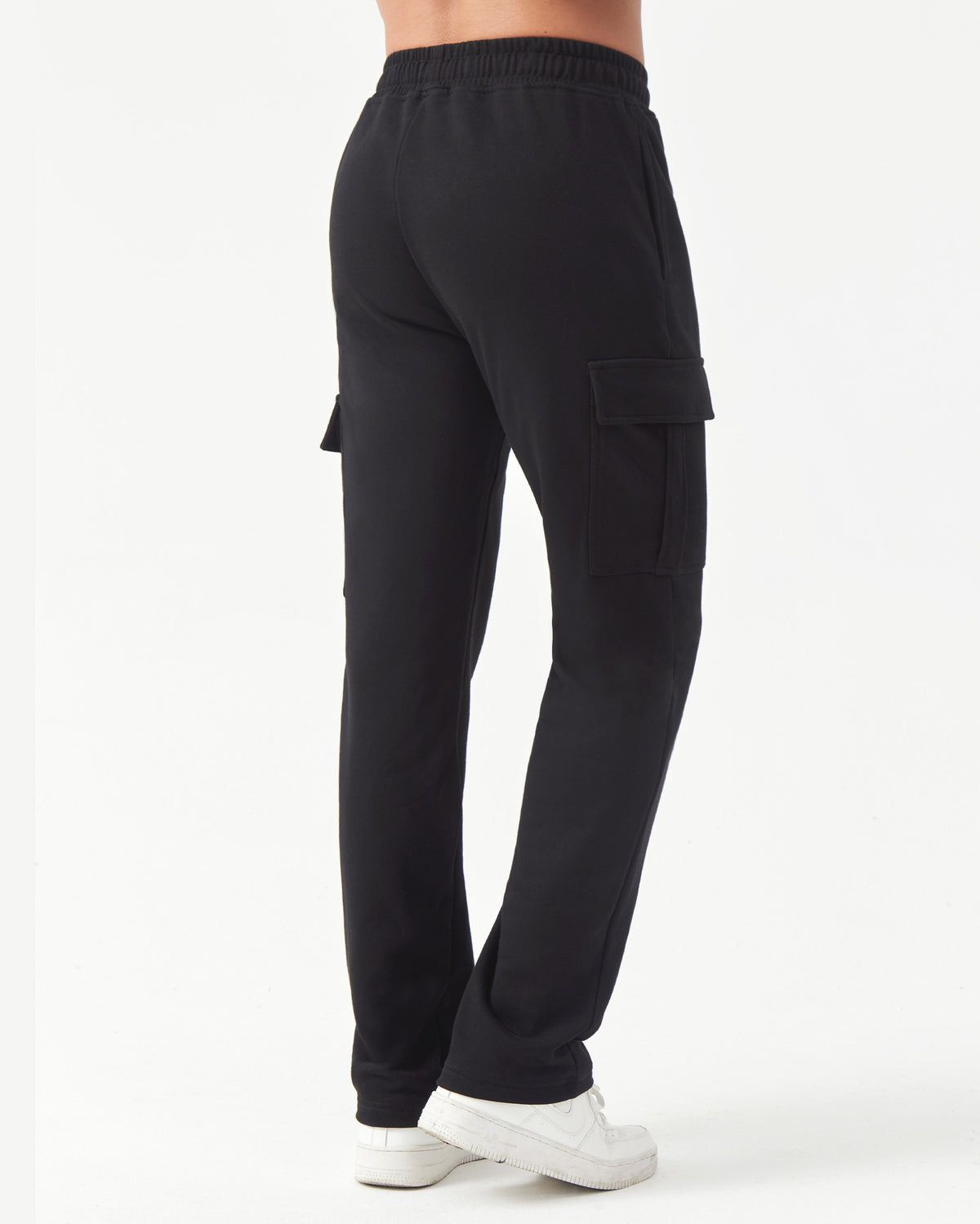 Tall Men's Cargo Sweatpants 33"/35" Inseam Straight Leg with Pockets